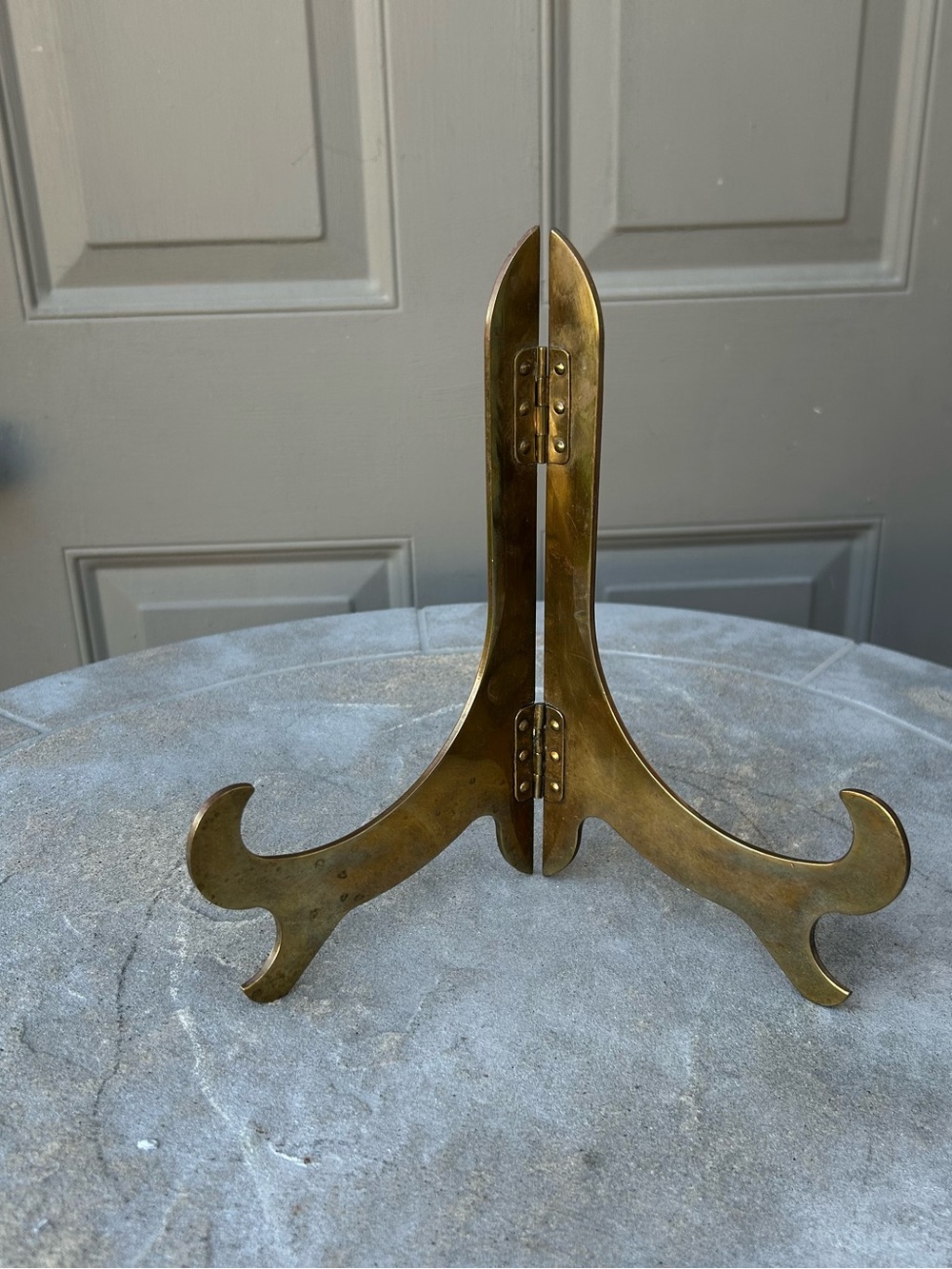 Brass Display Easel Stand - Gold Plate & Frame Holder - Picture 4 of 9